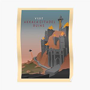 Visit Akkala Citadel Ruins - Minimalist Travel Style - Video Game Art Poster RB1608