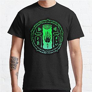 Tears of the Kingdom - Zonai Hand Glyph - Green and Blue Gradient Classic T-Shirt RB1608