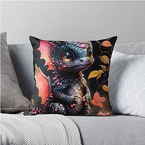 Dragon Fire - Igniting Passion and Power Throw Pillow RB1608