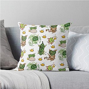 Koroks and Korok Seeds Pattern Throw Pillow RB1608