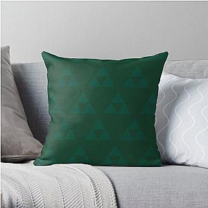 Subtle Green Triforce Throw Pillow RB1608