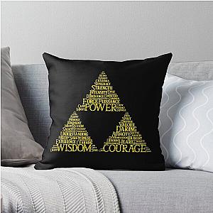 Black Synonymous Throw Pillow RB1608