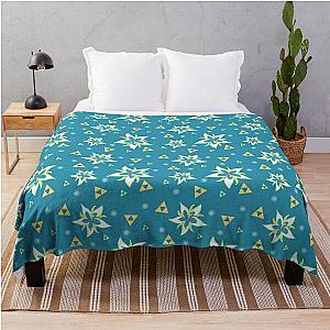 Silent Princess Blue Pattern Throw Blanket RB1608