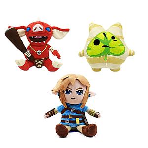 18-27cm The Legend of Zelda Link Elf Seed Man Red Goblin Set 3pcs Plush