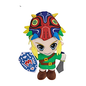 33cm Green Link With Mask and Shield The Legend of Zelda Plush
