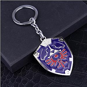 Zelda Hylian Shield Sheikah Eye Majora's Mask Sword Triforce Symbol Keychain