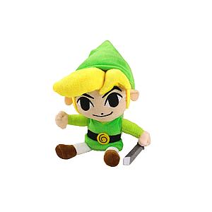 25cm Green Link Sitting Doll Zelda Breath of the Wild Plush