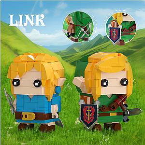 The Legend Of Zelda Breath Of The Wild Brickheadz Link Building Block Set