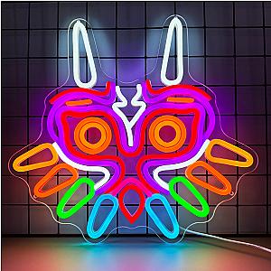 Majora's Mask Legend of Zelda Anime Neon Light Party Bar Decoration