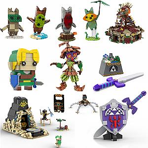 Zelda Tears of the Kingdom Yahaha Skull Kid Korok The Link Game Building Blocks