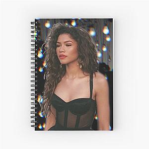 zendaya in black Spiral Notebook