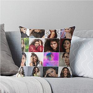 Zendaya Cute Photo Collage Pillow