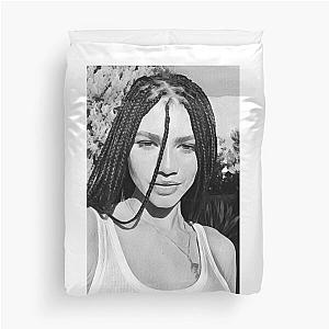 Black White Zendaya Painting Duvet Cover
