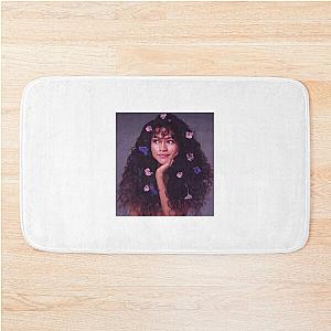 Zendaya and Flowers Print Bath Mat