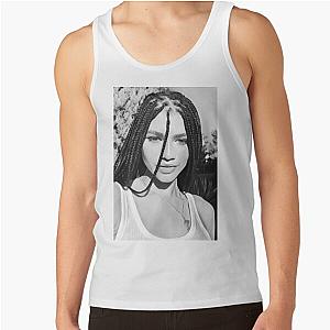 Zendaya Painting Black and White Tank Top