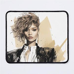 Zendaya fashion illustration mouse pad