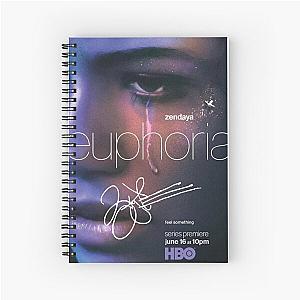 Zendaya Signed Euphoria Poster Spiral Notebook
