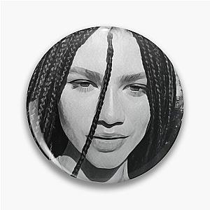 black and white Zendaya painting