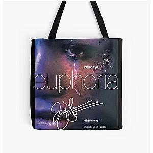 Zendaya Signed Euphoria Poster All Over Print Tote Bag