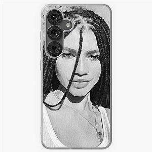 Black and white Zendaya painting on a Samsung Galaxy Soft Case