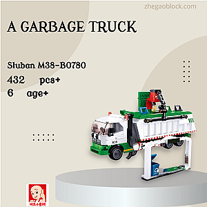 Sluban Block M38-B0780 A Garbage Truck Technician