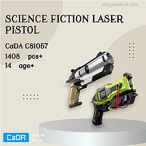 CaDa Block C81057 Science Fiction Laser Pistol Military