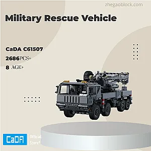 CaDa Block C61507 Military Rescue Vehicle Technician