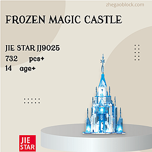 JIESTAR Block JJ9025 Frozen Magic Castle Creator Expert