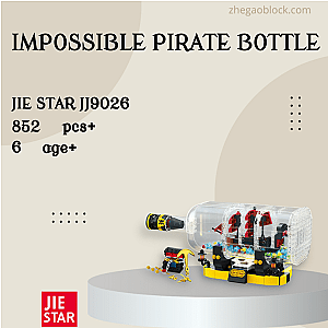 JIESTAR Block JJ9026 Impossible Pirate Bottle Creator Expert
