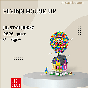 JIESTAR Block JJ9047 Flying House UP Creator Expert