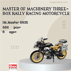IM.Master Block 6835 Master of Machinery Three-box Rally Racing Motorcycle Technician