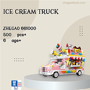 ZHEGAO Block 661000 Ice Cream Truck Creator Expert