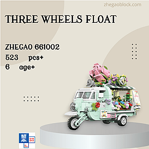 ZHEGAO Block 661002 Three Wheels Float Creator Expert
