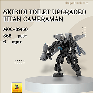 MOC Factory Block 89156 Skibidi Toilet Upgraded TITAN CAMERAMAN Movies and Games