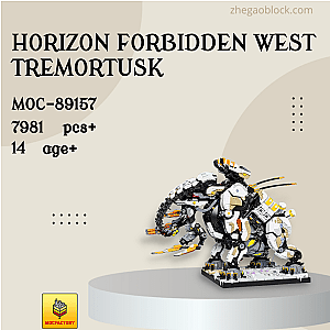 MOC Factory Block 89157 Horizon Forbidden West Tremortusk Movies and Games