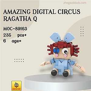 MOC Factory Block 89163 Amazing Digital Circus Ragatha Q Movies and Games