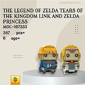 MOC Factory Block 167333 The Legend of Zelda Tears of the Kingdom Link and Zelda Princess Movies and Games