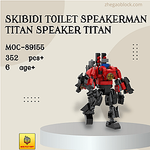MOC Factory Block 89155 Skibidi Toilet Speakerman Titan Speaker Titan Movies and Games