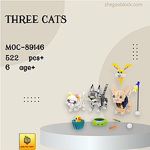 MOC Factory Block 89146 Three Cats Creator Expert