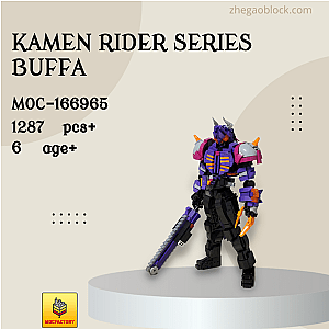 MOC Factory Block 166965 Kamen Rider Series Buffa Movies and Games