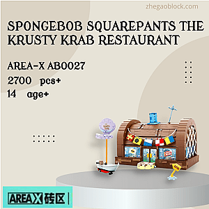 AREA-X Block AB0027 SpongeBob SquarePants the Krusty Krab Restaurant Movies and Games