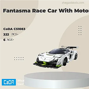 CaDa Block C51083 Fantasma Race Car With Motor Technician