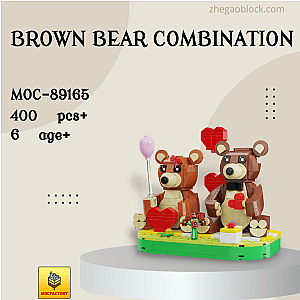 MOC Factory Block 89165 Brown Bear Combination Creator Expert