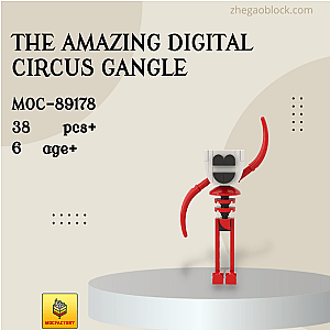 MOC Factory Block 89178 The Amazing Digital Circus Gangle Movies and Games