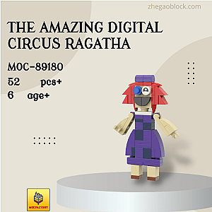 MOC Factory Block 89180 The Amazing Digital Circus Ragatha Movies and Games