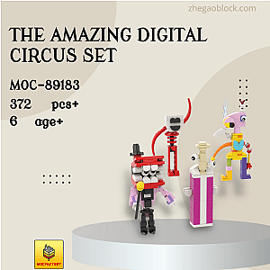 MOC Factory Block 89183 The Amazing Digital Circus Set Movies and Games