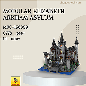 MOC Factory Block 158329 Modular Elizabeth Arkham Asylum Modular Building