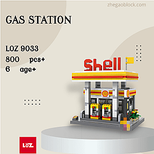 LOZ Block 9033 Gas Station Modular Building