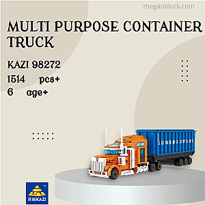 KAZI / GBL / BOZHI Block 98272 Multi Purpose Container Truck Technician