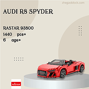 Rastar Block 93800 Audi R8 Spyder Technician